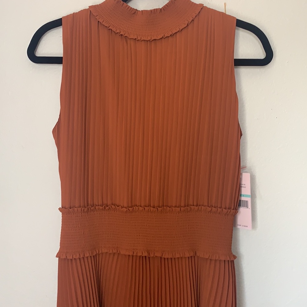 Nanette Lenore Pleated Sleeveless Smock Midi Dress - Picture 3 of 11